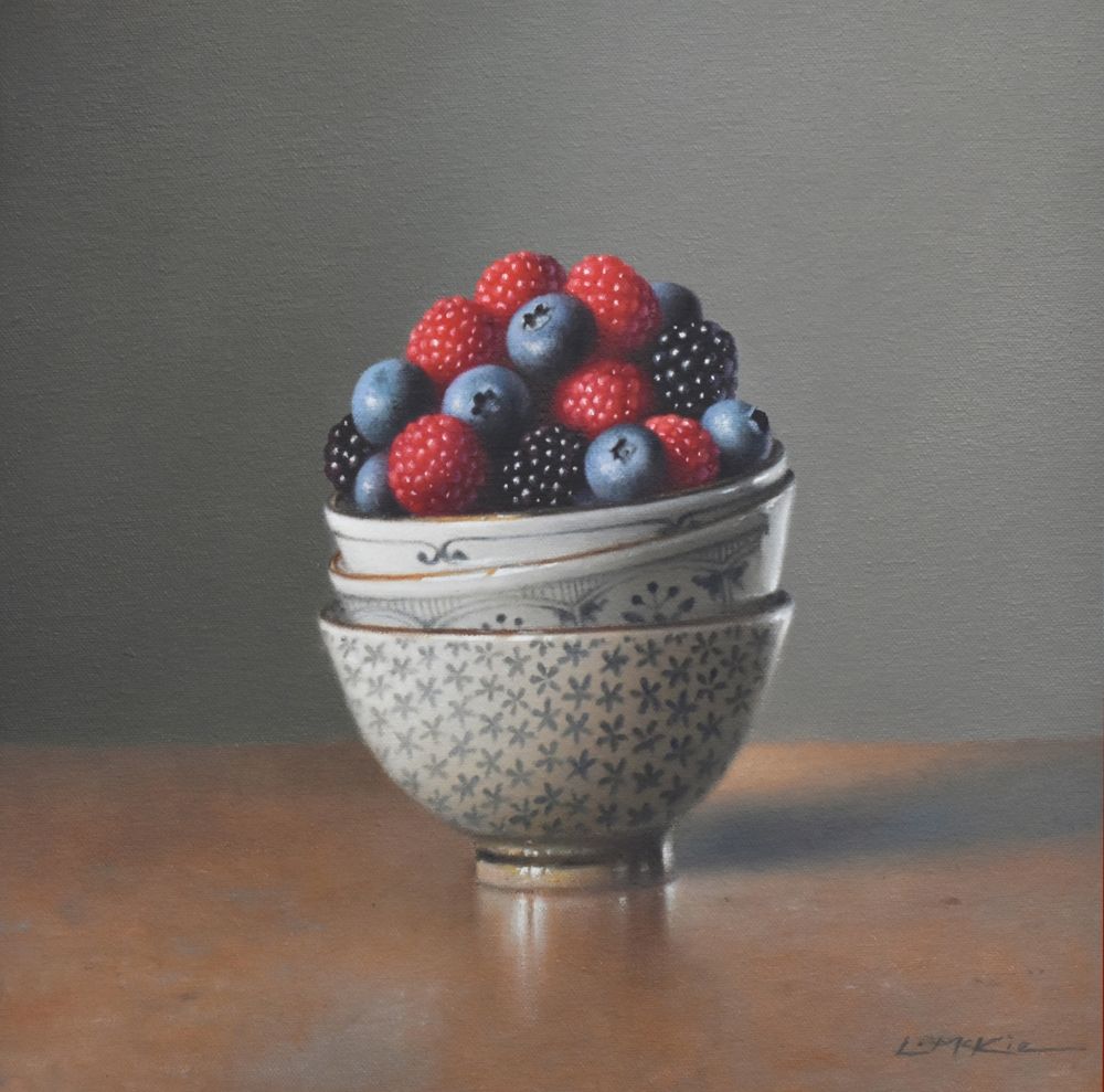 Berries in Three Bowls